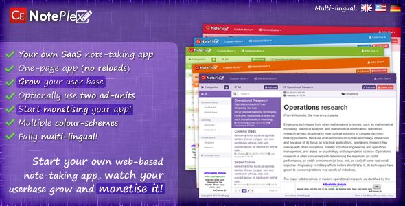 Codecanyon NotePlex Your Own SaaS Note Taking App PHP Scripts v1.3.1