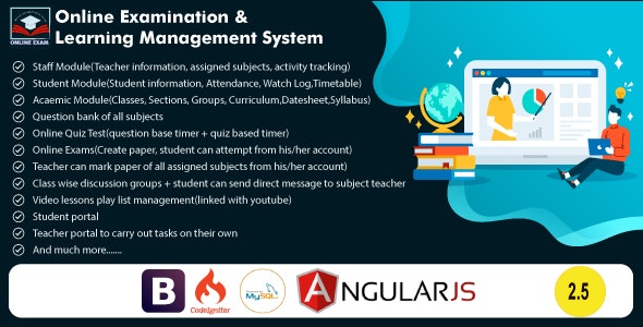 Codecanyon – Online Exam and Learning Management System v2.5