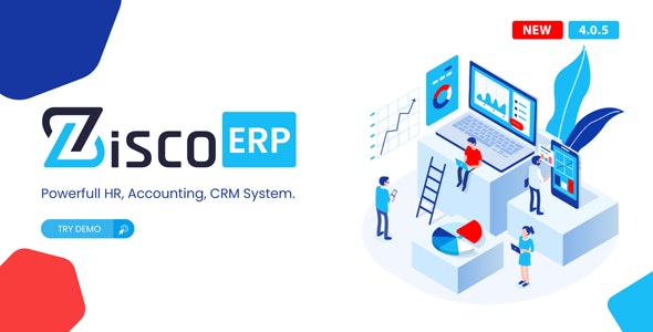 ZiscoERP – Powerful HR Accounting CRM System v4.0.5 Nulled