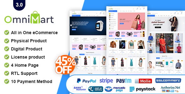 Codecanyon OmniMart eCommerce Shopping Platform v3.0 Nulled 1