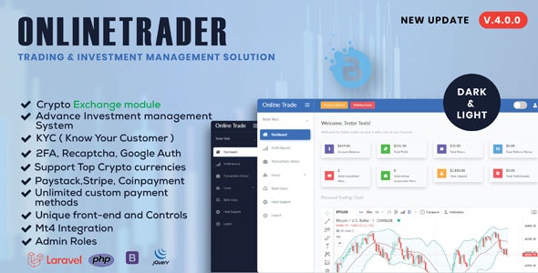 Codecanyon OnlineTrader Trading and investment management system v4.0.0