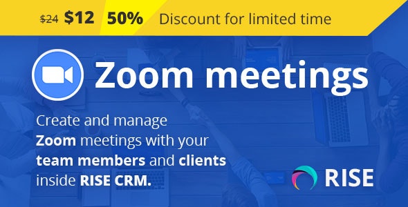 Codecanyon Zoom Integration for RISE CRM v1.0 1