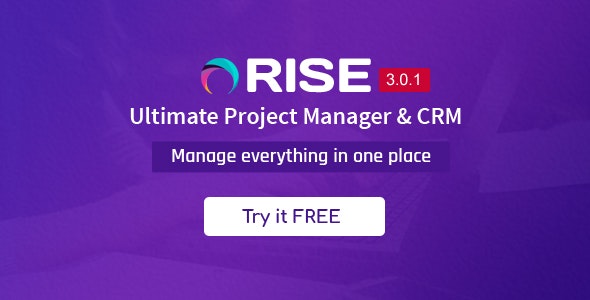 RISE Ultimate Project Manager CRM v3.0.1 Addons Nulled