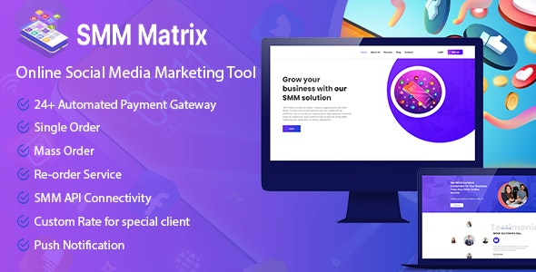 SMM Matrix Social Media Marketing Tool v1.2