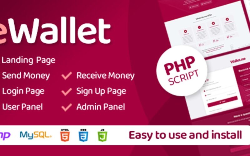 eWallet – PHP Script v3.0