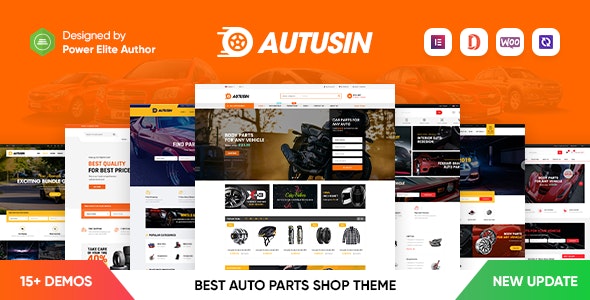 Autusin v2.3.2 - Auto Parts & Car Accessories Shop Elementor WooCommerce WordPress Theme