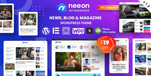 Neeon v1.3 - WordPress News Magazine Theme